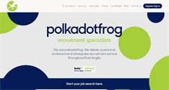 Desktop Screenshot of polkadotfrog.co.uk